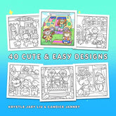 Cozy Eras: Cute Coloring Book for Adults and Teens by Jade Summer Simple Jade Summer